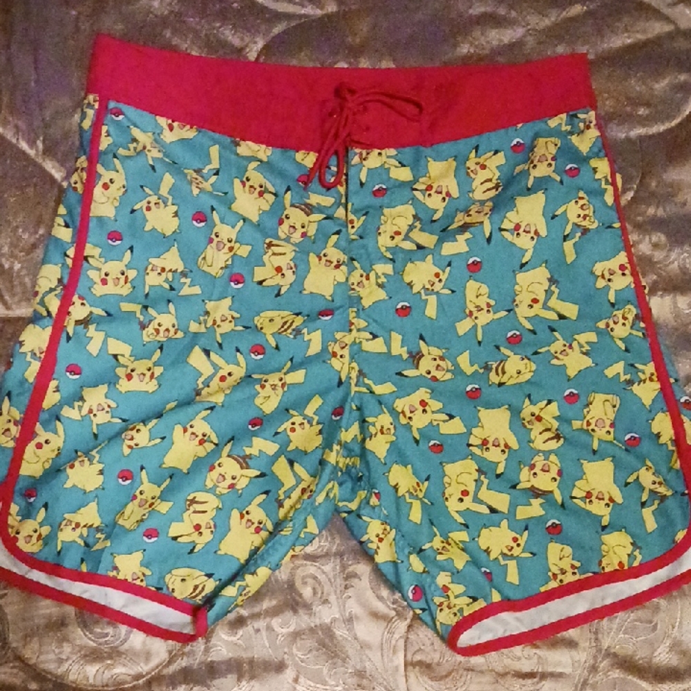 Pokémon Pikachu Swim Shorts L NWOT